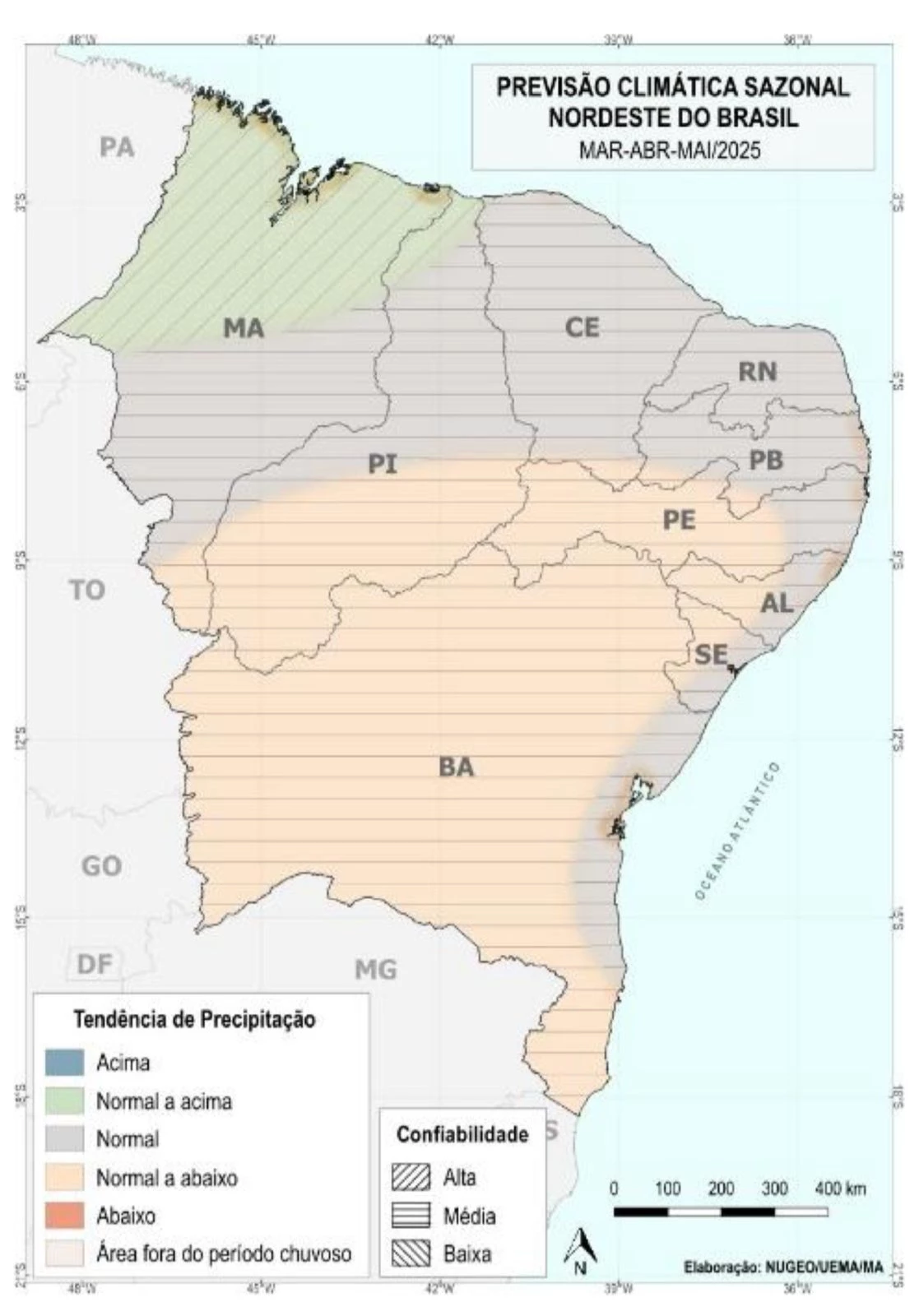 Norte e Nordeste: Cinturão de Chuva Entre Pará e Maranhão