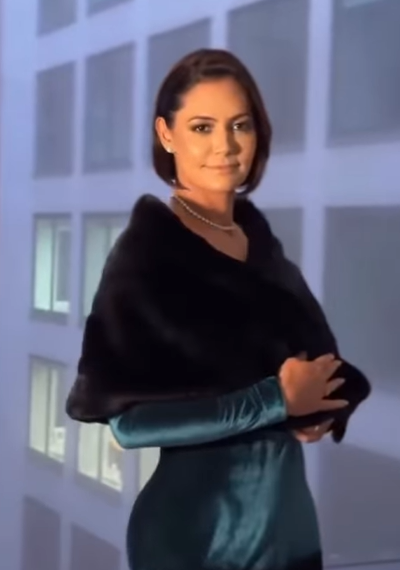 Michelle Bolsonaro com vestido para a posse de Trumpe